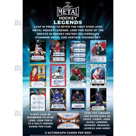 2024 leaf metal hockey legends box|2024 leaf metal hockey.